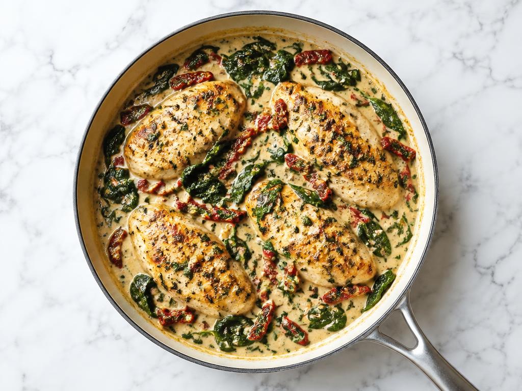 Creamy Tuscan Chicken Skillet
